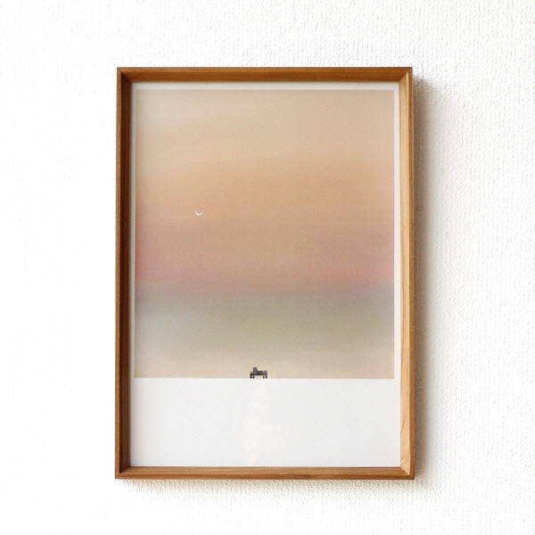 フォトフレーム 木製 チーク材 おしゃれ A3 壁掛け シンプル
