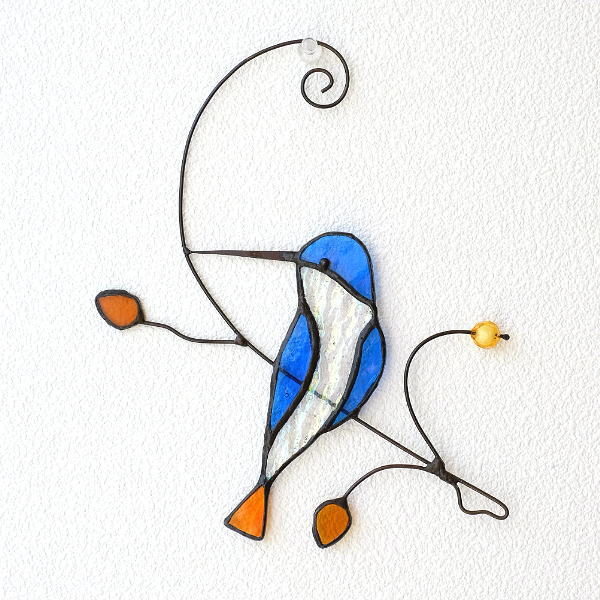 ステンドグラス 壁掛け インテリア 壁飾り 鳥 雑貨 かわいい