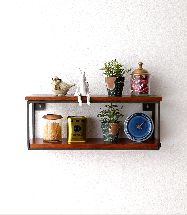 壁掛け棚 ウォールシェルフ ウォールラック 壁掛けラック 木製