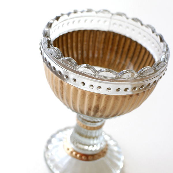 花瓶 ガラス おしゃれ フラワーベース かわいい レトロ アンティーク インドの手づくりガラスベース D Kan4247 ギギliving