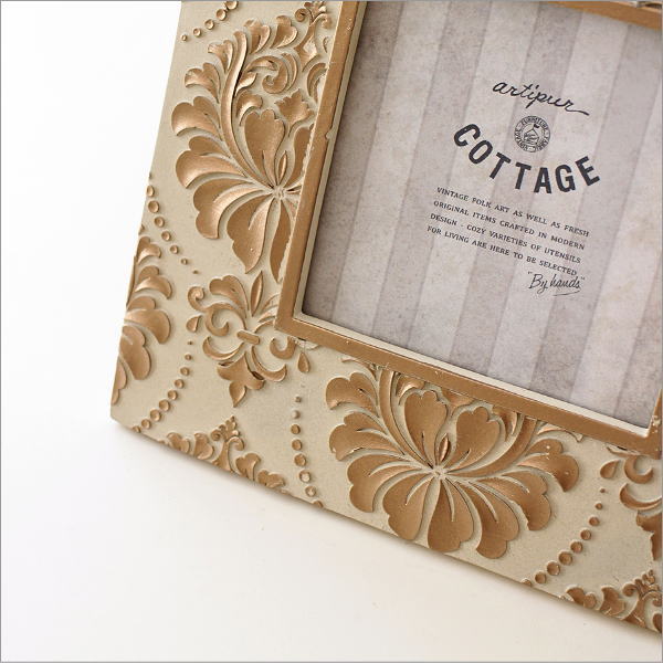 アンティークなフォトフレーム アイボリー S [kan4671] | ギギliving