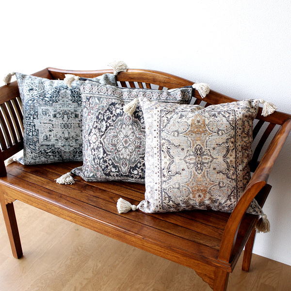 お正月セール‼️エンジェルフリンジ ゴブラン織りクッションカバーのみ