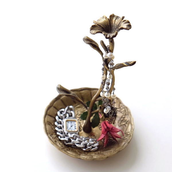 アクセサリースタンド おしゃれ 収納 真鍮 アンティーク レトロ