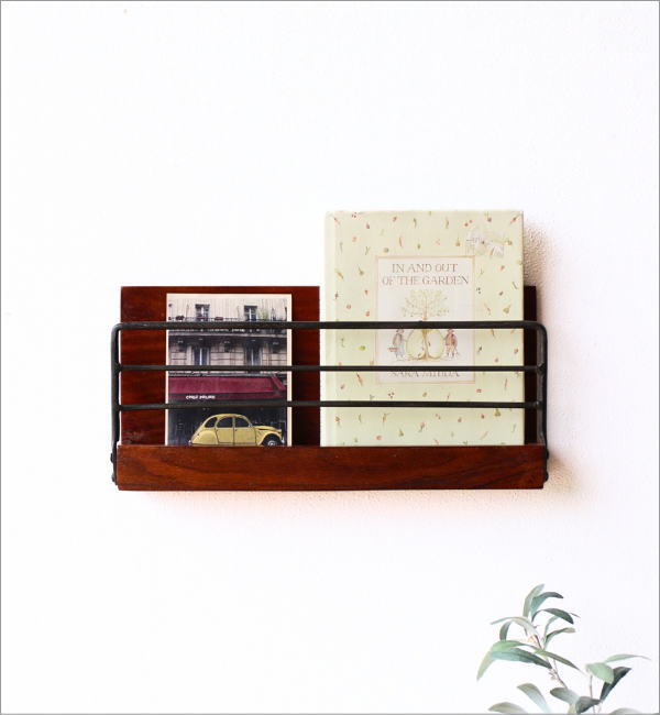 ウォールラック 木製 アイアン おしゃれ ディスプレイ棚 飾り棚 スリム