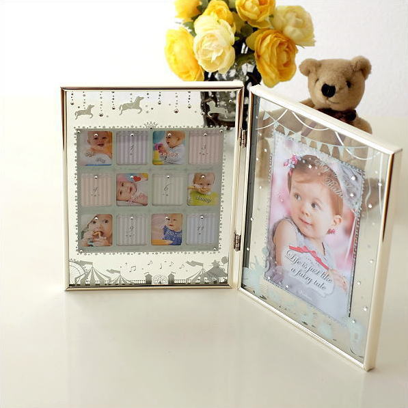 フォトフレーム 写真立て ベビー 赤ちゃん 出産祝い プレゼント ギフト 贈り物 複数 かわいい おしゃれ 卓上 フォトスタンド ティアラ ベビーフレーム Kkm6567 ギギliving