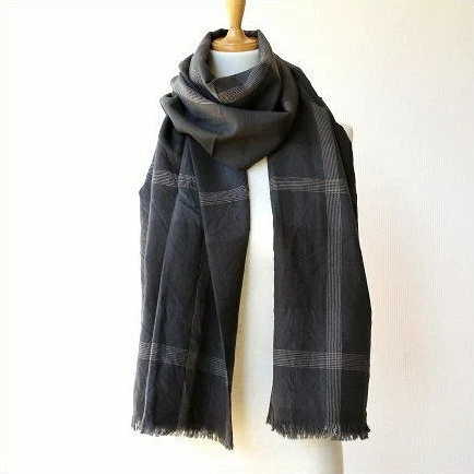 ストール ショール マフラー レディース 女性 おしゃれ 秋冬 秋 冬 首巻き 大人 デザイン ウールストール グランチェック [ksh1609]