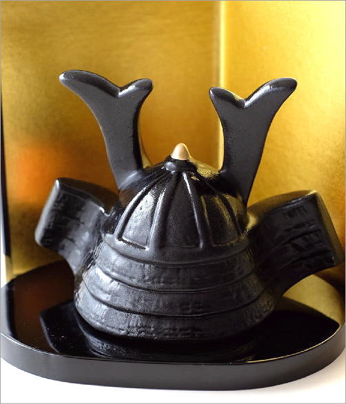 陶器 兜 かぶと 焼物 節句 一点もの 作家 kabuto 工芸品