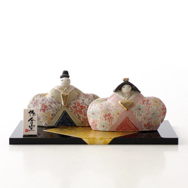 陶芸 陶器 雛人形 おひなさま 塞き止め 卵型 ハンドメイド