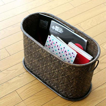 マガジンラック アイアン アンティーク クラシック 床置き 雑誌 新聞