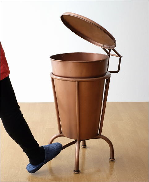 ゴミ箱 おしゃれ ペダル ふた付き ペダルビン アイアン アンティーク  