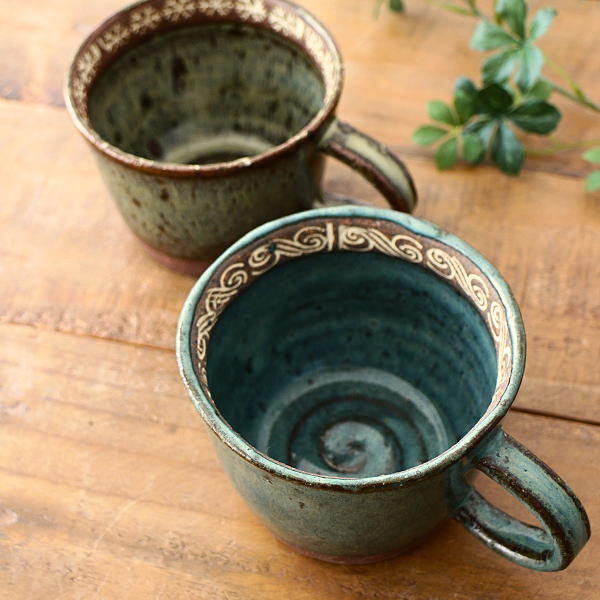 マグカップ 陶器 おしゃれ 瀬戸焼 日本製 和モダン 和風 焼き物 コーヒーマグ コーヒーカップ Ricamoマグ 2カラー [mkn1769]