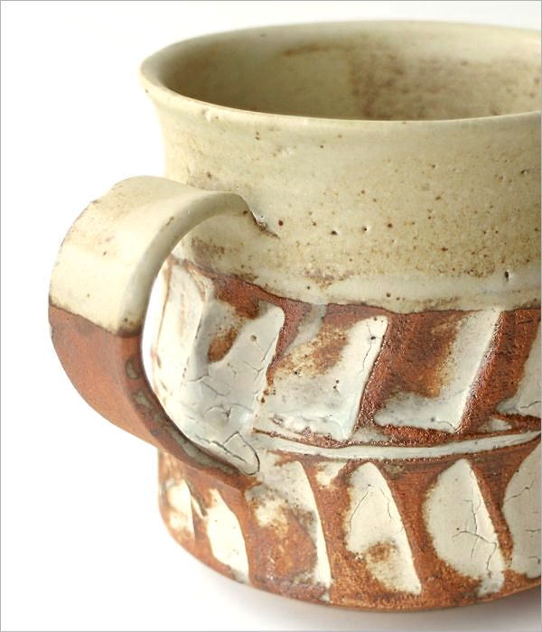 マグカップ 陶器 日本製 瀬戸焼 コーヒーカップ 大きめ 315ml 面取り