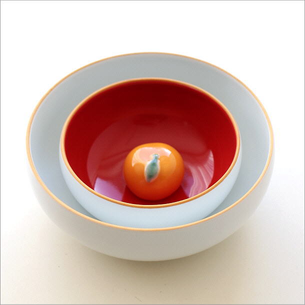 鏡餅 陶器 おしゃれ 飾り 置物 オブジェ 器 お皿 お椀 食器 磁器の鏡餅