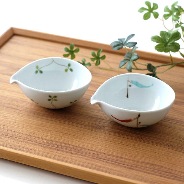片口注器 おしゃれ 磁器 小さい 手のひらサイズ 和風 和食器 液垂れし