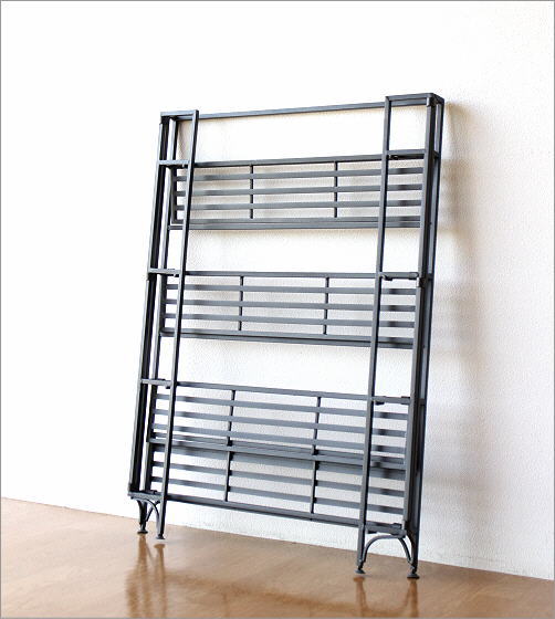 アイアンラック 4段 フラワーラック ラック スリム ガーデン