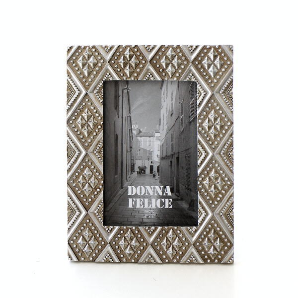 フォトフレーム おしゃれ アンティーク 写真立て エレガント かわいい 可愛い 結婚祝い ベビー L判 キラキラ ビジュー エタニティーフレームリボンl Hal0864 ギギliving