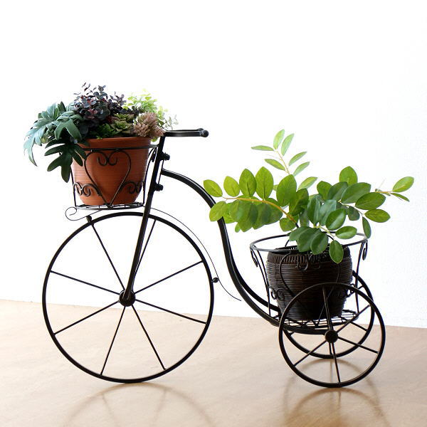 フラワーラック おしゃれ アイアン かわいい サイクルプランター