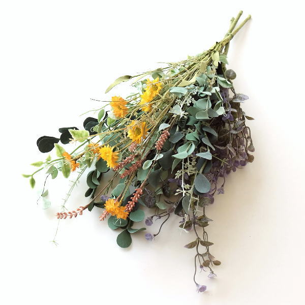 ブーケ 造花 フェイクフラワー フェイクグリーン ドライフラワー 花 観葉植物 イミテーションフラワー インテリアグリーン フェイクなドライフラワー ブーケ E Mty5419 ギギliving