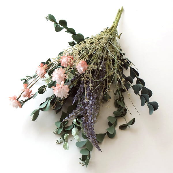 ブーケ 造花 フェイクフラワー フェイクグリーン ドライフラワー 花 観葉植物 イミテーションフラワー インテリアグリーン フェイクなドライフラワー ブーケ F Mty7409 ギギliving