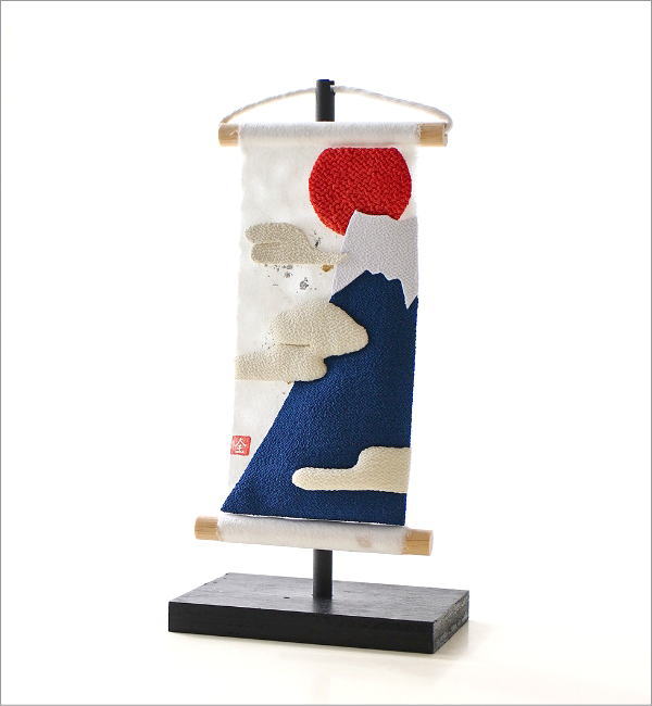 タペストリー 卓上 スタンド おしゃれ 和風 ちりめん細工 玄関 和室