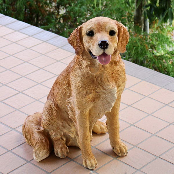 犬 置物 屋外 玄関 リアル 大型 大きい オブジェ ドッグオーナメント