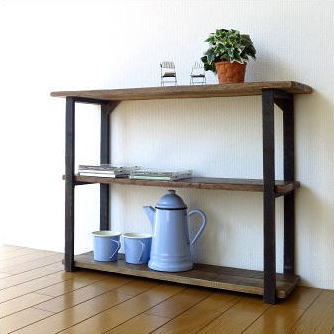飾り棚 オープンラック 見せる アジアン家具 レトロ 