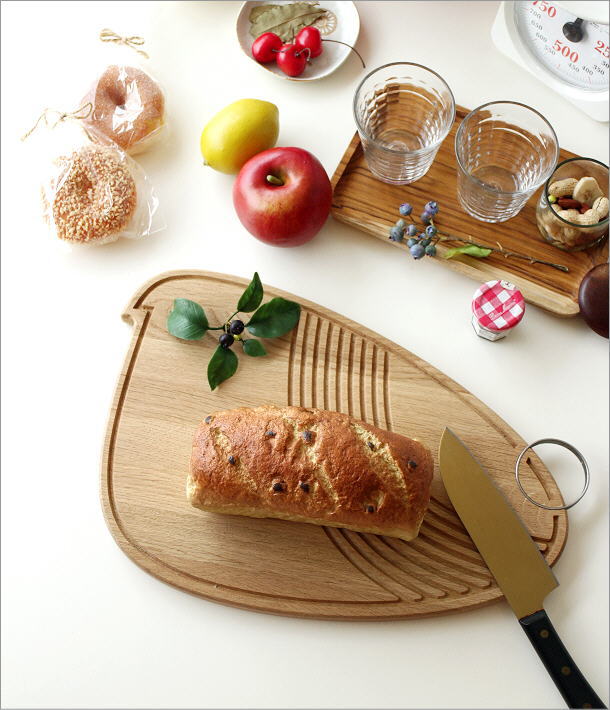 カッティングボード まな板 木製 おしゃれ かわいい オーク 天然木