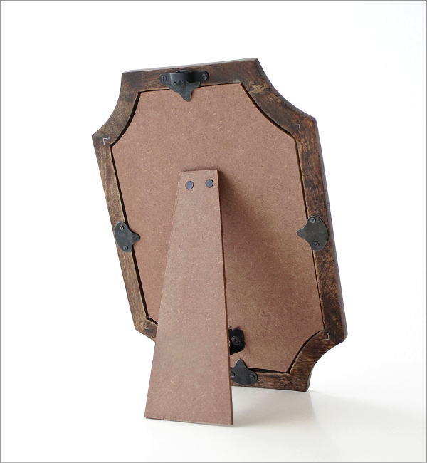 鏡 壁掛け 木製 ミラー 高さ30cm 彫刻 洗面 卓上ミラー 化粧 メイク