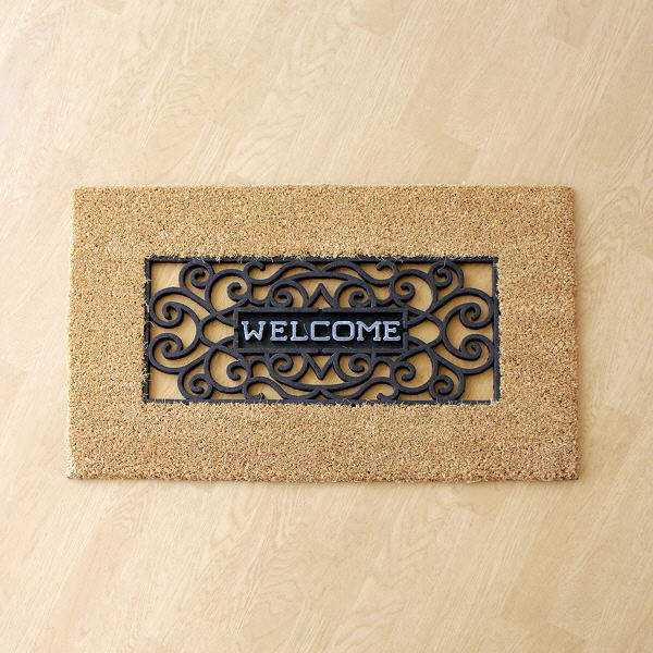 玄関マット 屋外 おしゃれ かわいい 玄関 ガーデンマット 泥落とし エントランスマット ウィンドフレーム Sik1840 ギギliving