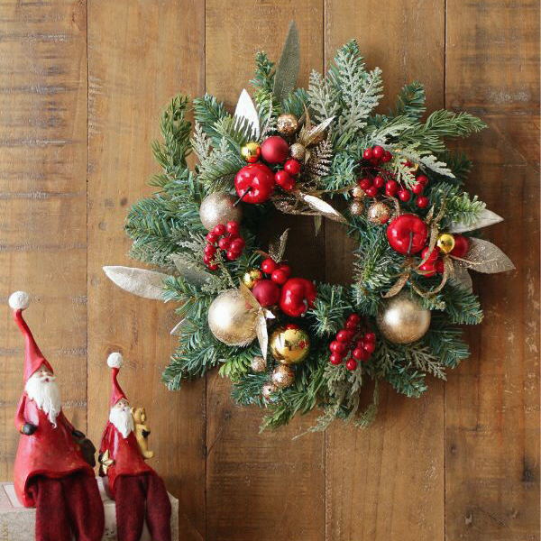 クリスマスリース 壁掛け おしゃれ クリスマス Xmas 玄関 壁飾り 