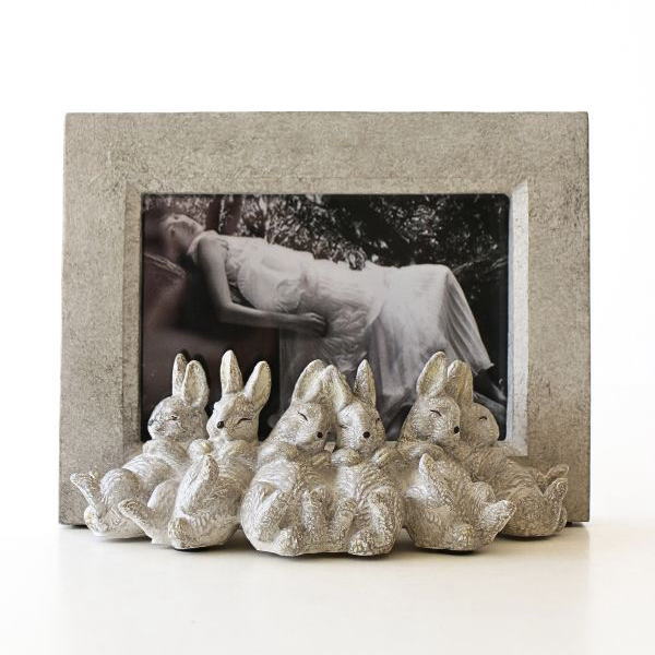 メルヘンシリーズ うさぎ フォトフレーム アンティーク 写真立て