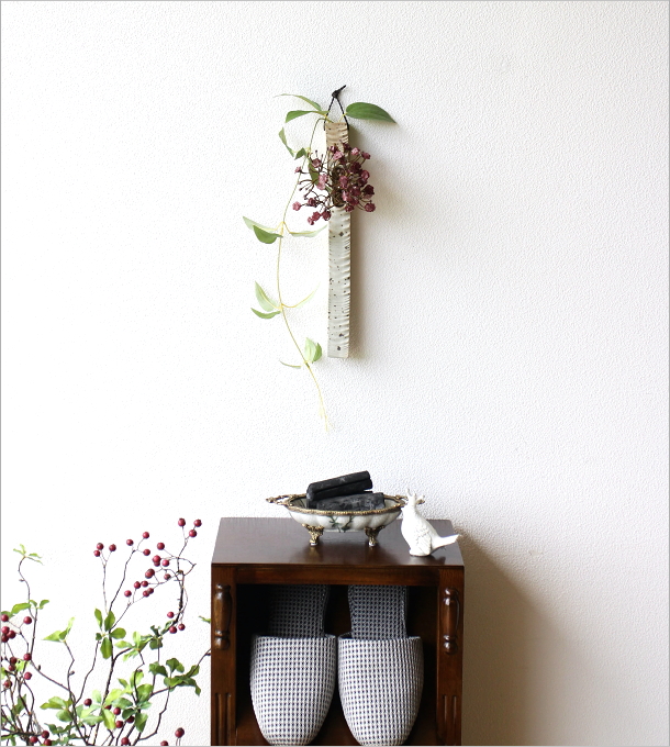 壁掛け一輪挿し　花瓶　花入れ　茶道具　茶室　生け花 楽天市場】TaKuMi Craft 壁掛け 一輪挿し 大 ブラック