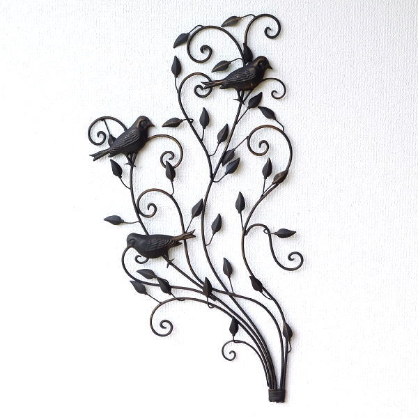 壁飾り 壁掛け おしゃれ アイアン ウォールデコレーション バード