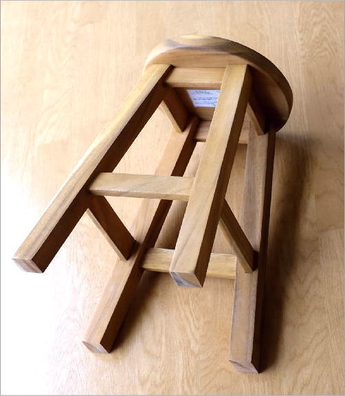 ハイスツール アカシア無垢材 木製スツール 天然木 スツール