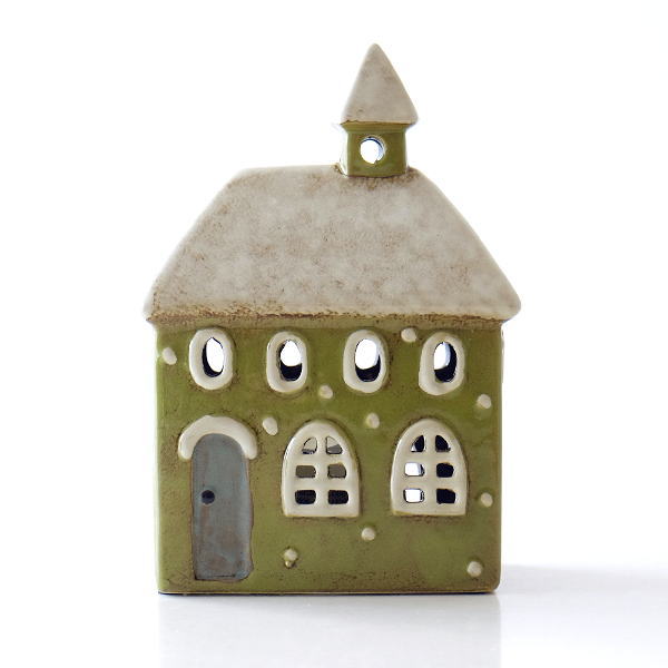 キャンドルホルダー 家 陶器 キャンドルハウス おうち 家型 かわいい