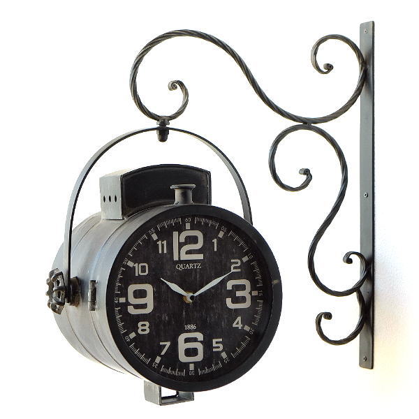 掛け時計 おしゃれ アンティーク レトロ クラシック ヴィンテージ カフェ かっこいい ウォールクロック スポットライト Toy0874 ギギliving