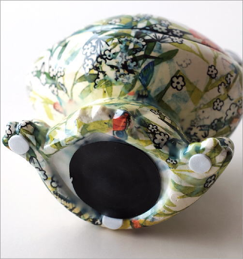 猫とカエルの陶磁器ボックス