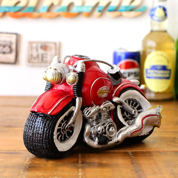 貯金箱 バイク 置物 オブジェ おしゃれ かわいい 500円玉 オートバイ アンティーク レトロ おもしろ ユニーク アメリカン雑貨 バンバンカー Bang Bang Car motorcycle [toy7017]