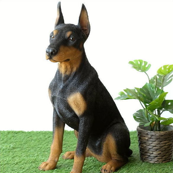 犬 置物 屋外 玄関 リアル 大型 大きい オブジェ インテリア 樹脂