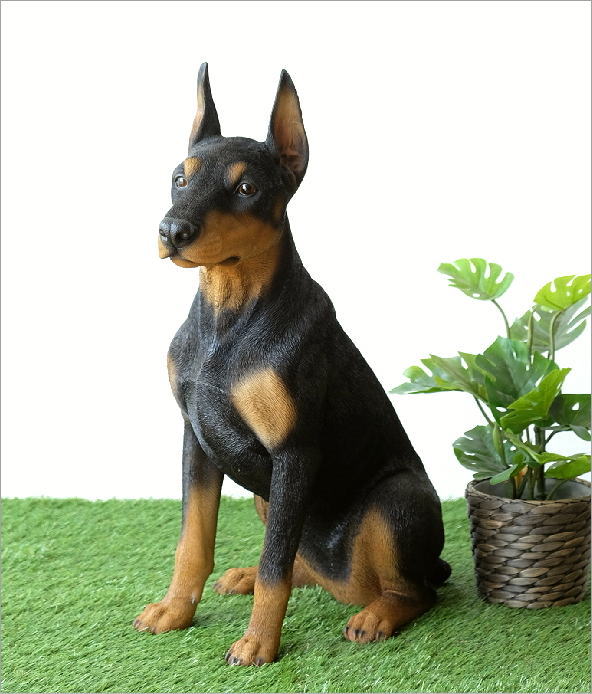 犬 置物 屋外 玄関 リアル 大型 大きい オブジェ インテリア 樹脂