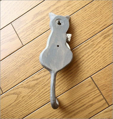 壁掛けフック ウォールフック 猫雑貨 ネコ ねこ 壁掛け キーフック