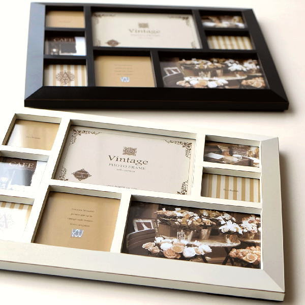 写真立て おしゃれ 複数 壁掛け 結婚祝い プレゼント フォトフレーム メモリー２カラー Uwr81 ギギliving