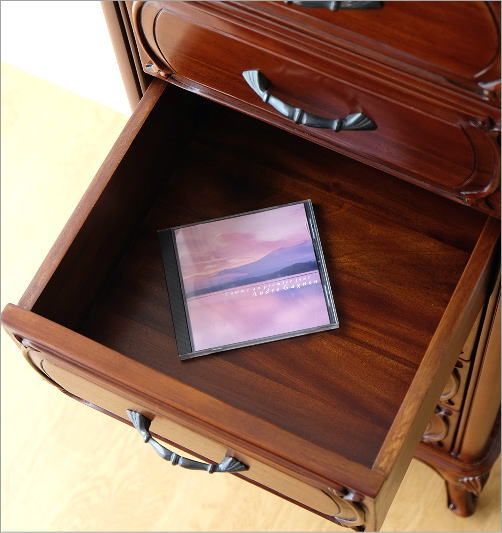 チェスト マホガニー 無垢材 猫脚 アンティーク調 クラシック 収納家具