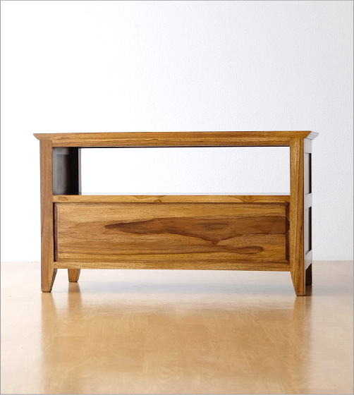 テレビ台 チーク 無垢材 幅80 奥行35 コンパクト チーク