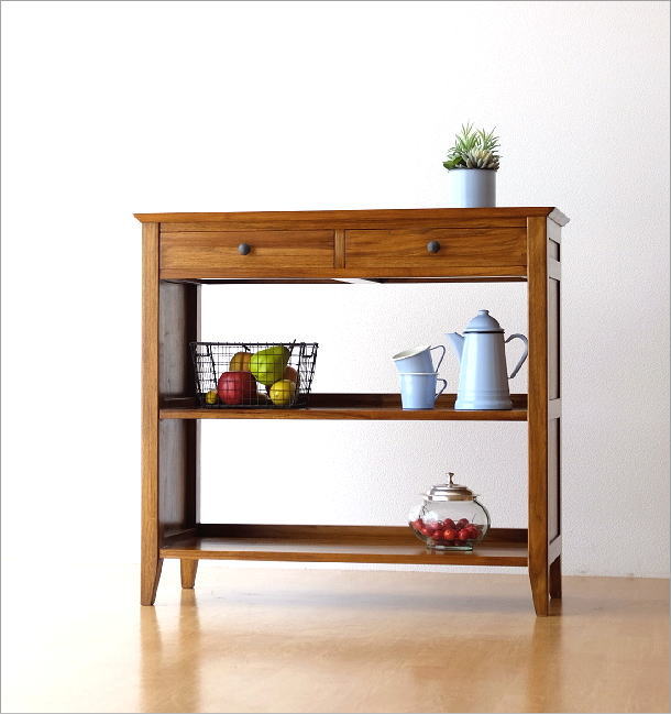 無垢材 コンソールテーブル カウンターテーブル 木製 ナチュラル