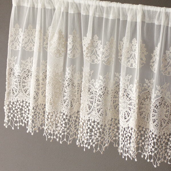 カフェカーテン✿❛りのまま❜レース✩.*˚ハンドメイド*:..。♡*゜ カフェカーテン | ロココ調家具通販「ベベインポート」 | BeBe'Import