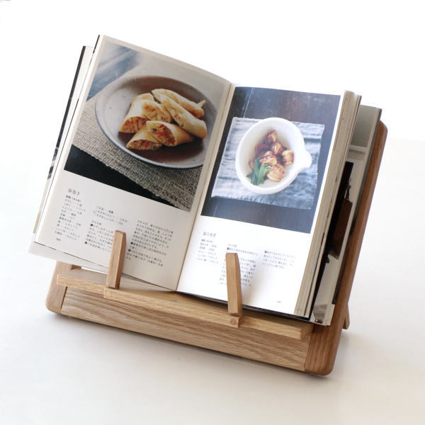 マルチスタンド スタンド 天然木 無垢 インテリア ナチュラル シンプル デザイン ストッパー デスク タブレット ウッドマルチスタンド オーク [map3700]