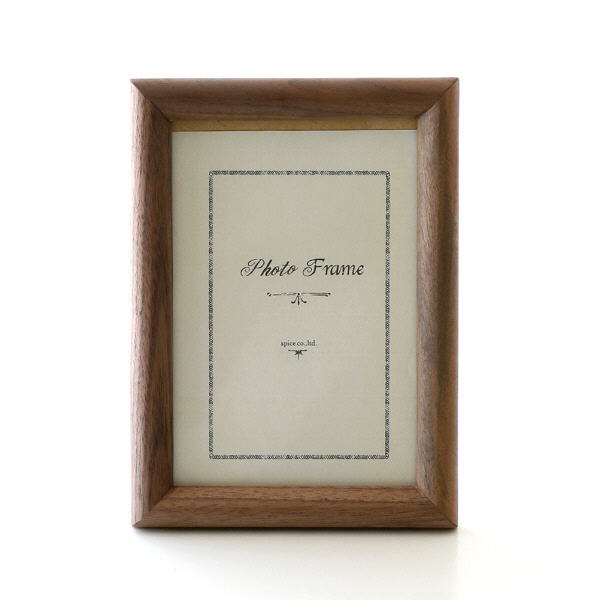 フォトフレーム 写真立て 天然木 無垢 おしゃれ 卓上 フォトスタンド シンプル ナチュラル 木枠 ウッドフォトフレーム スリム丸ポストカード [map5793]
