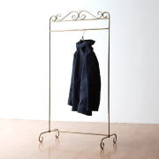 ハンガーラック おしゃれ アイアン エレガント レトロ アンティーク クラシック シェルフ ヨーロピアン ハンガースタンド レトロなアイアンハンガーラック 【送料無料】 [abk1119]