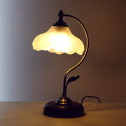 テーブルランプ おしゃれ かわいい アンティーク調 アイアン LED ガラス ライト 卓上ランプ ベッドサイドランプ LED テーブルスタンドランプ Snowdrop [abk2022]